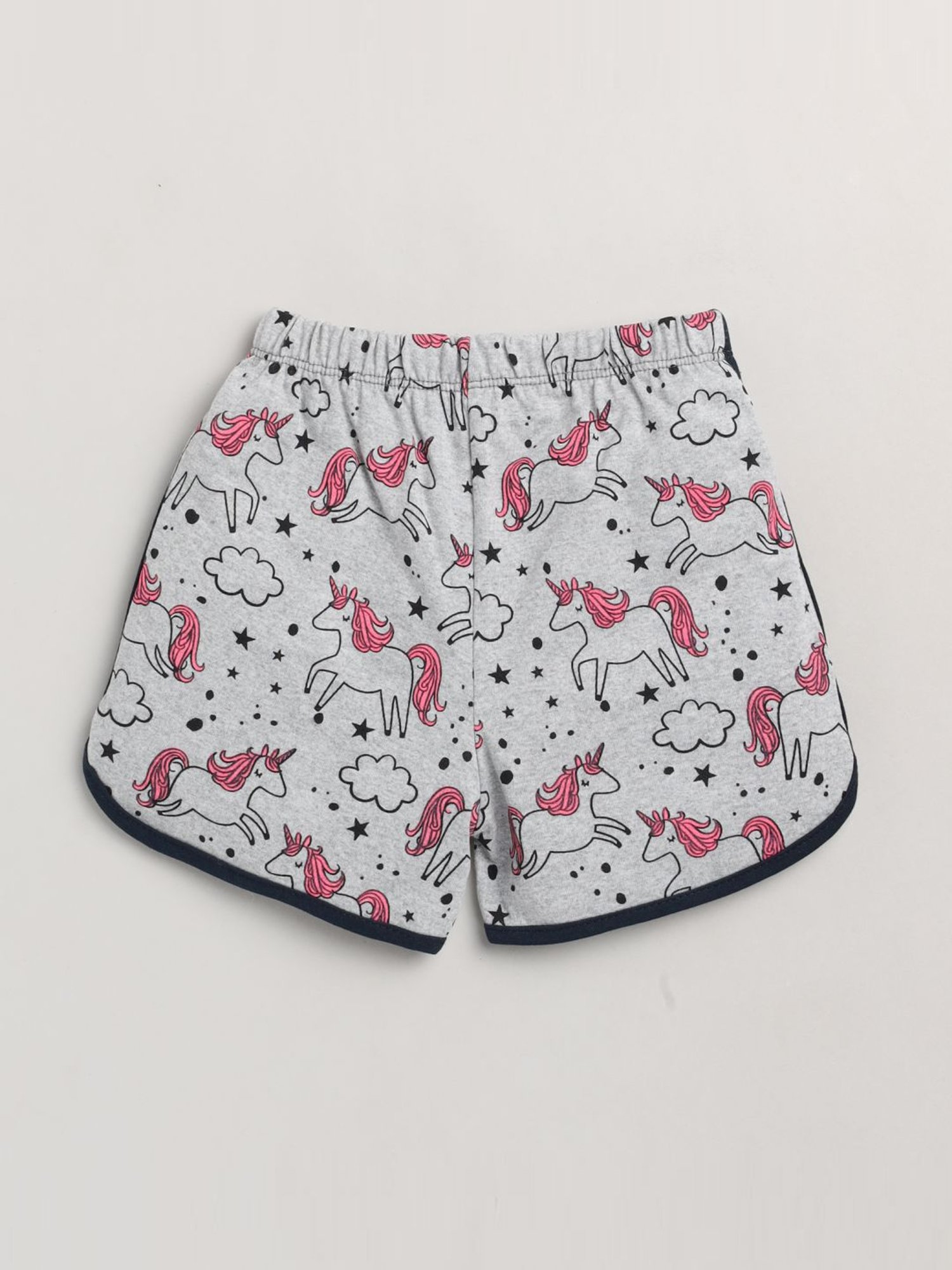 Lazy Shark Kids Blue Printed T-Shirt & Shorts