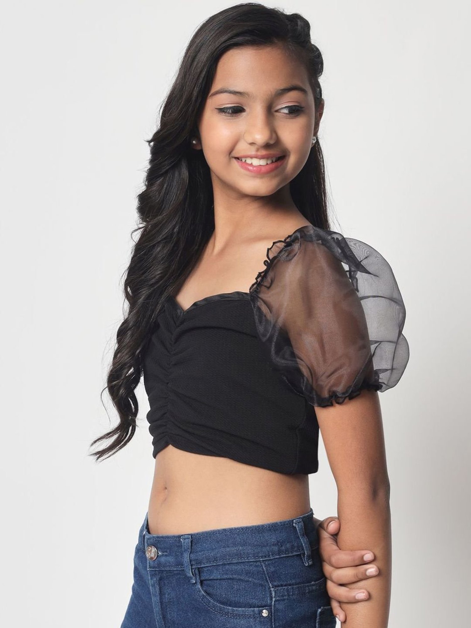 Cutecumber Kids Plum Lace Top