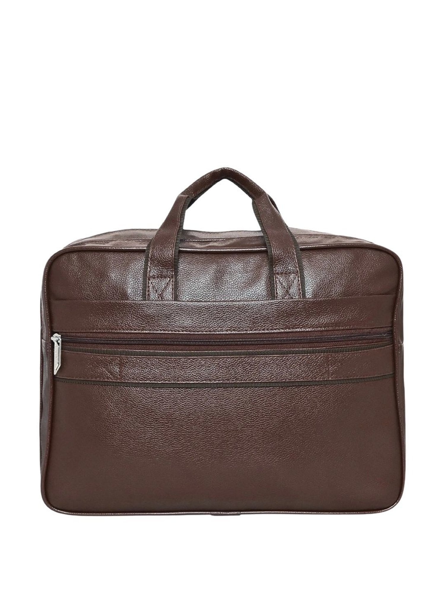 Priority Brown Synthetic Large Messenger Bag