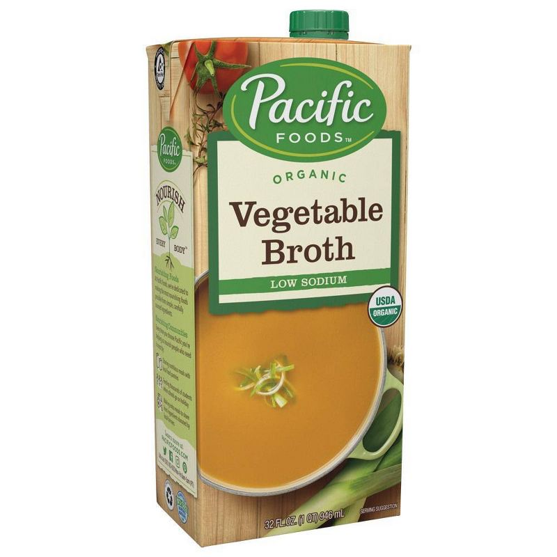 Pacific Foods Organic Low Sodium Vegetable Broth - 32oz