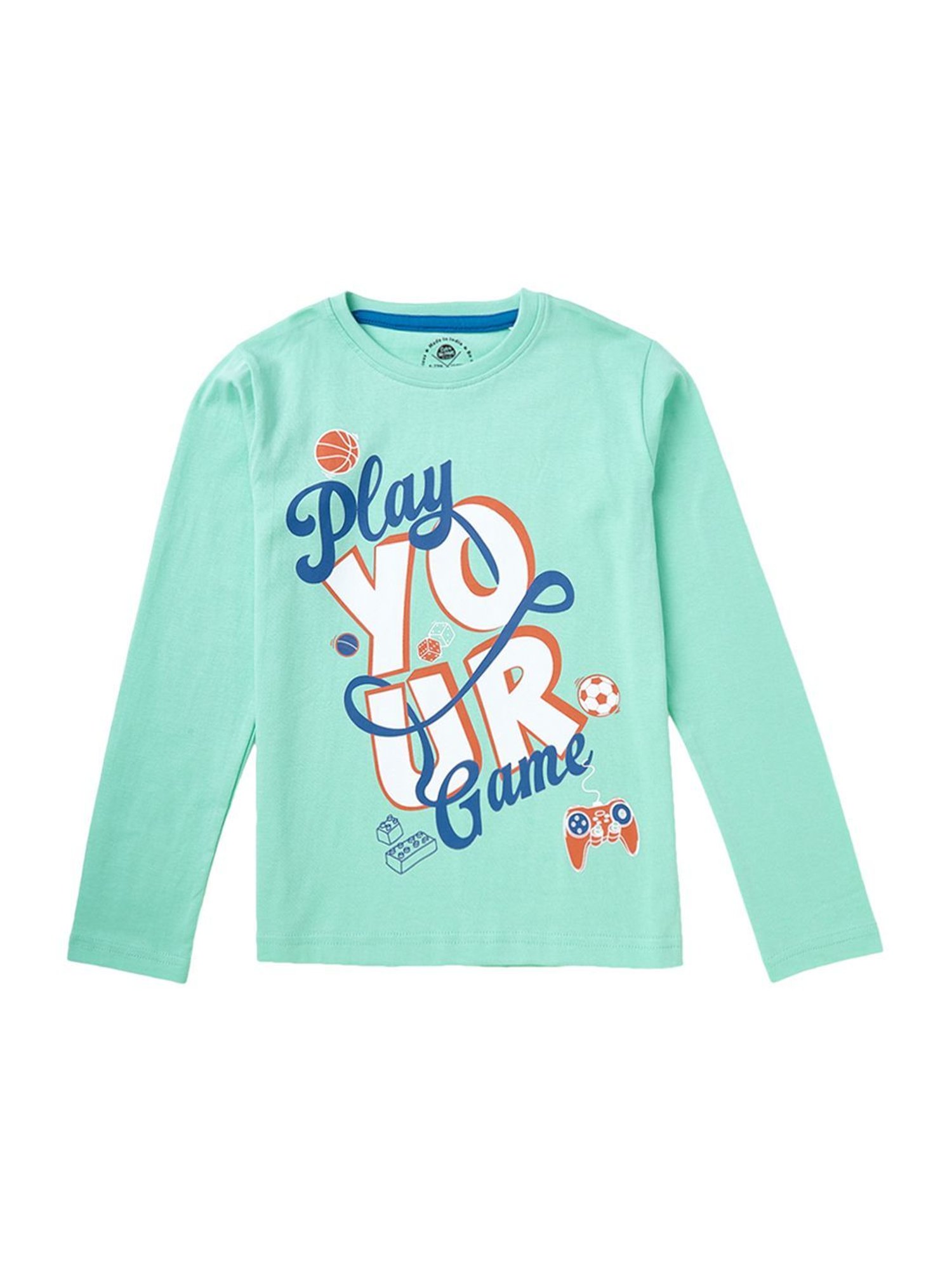 Cub McPaws Kids Multicolor Cotton Printed Full Sleeves T-Shirt (Pack of 3)