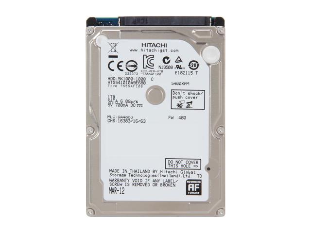 HGST 0J22413 Travelstar 5K1000 HTS541010A9E680 1 TB Rugged Hard Drive - 2.5" Internal - SATA (SATA/600)
