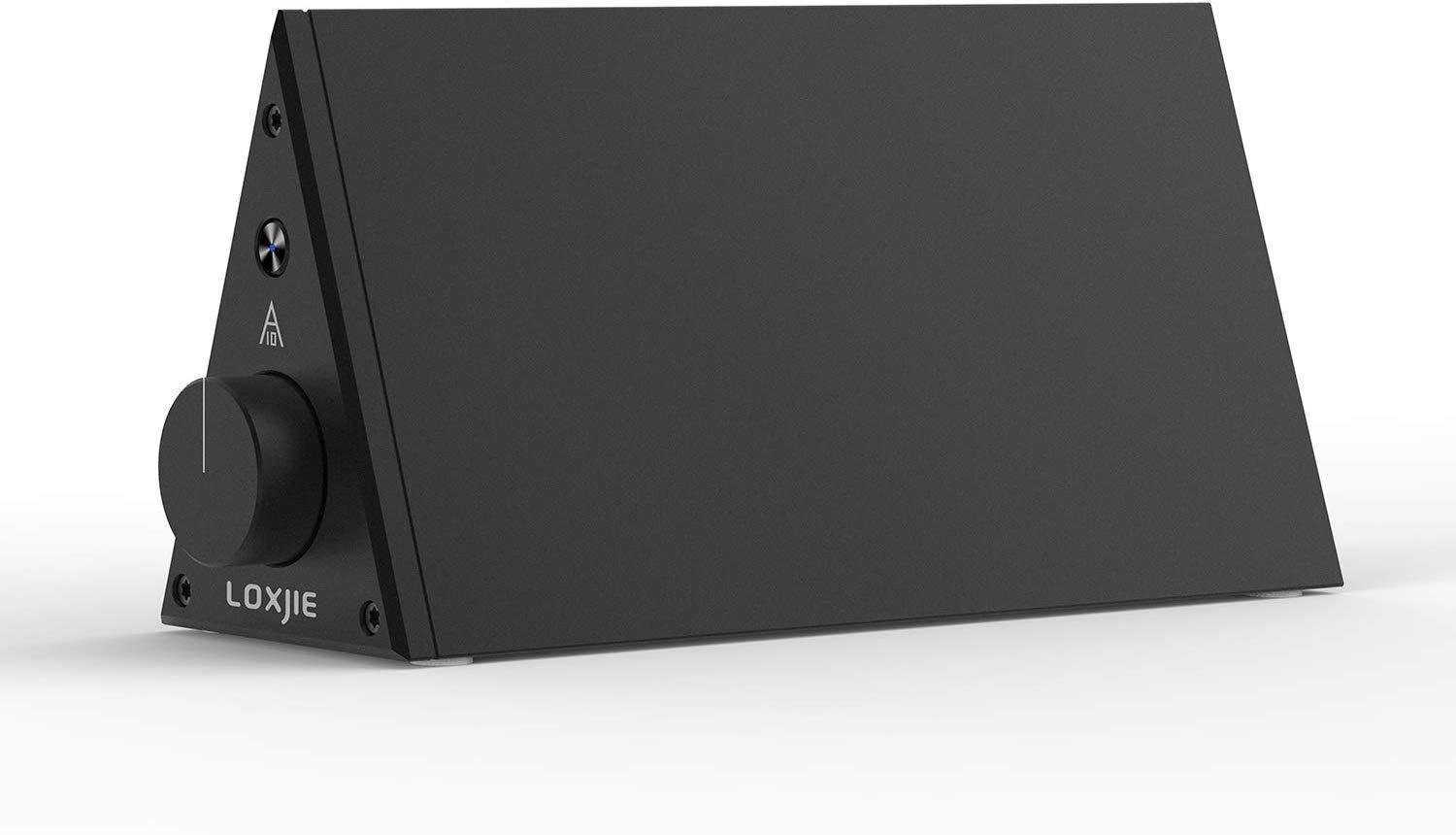 LOXJIE A10 Desktop Stereo Power Amplifier Digital Class-D High-Power Audiophile Level Amp Chip TPA3116 (Black)