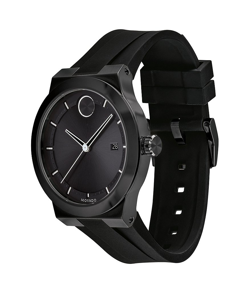 Movado Bold Men's Black Swiss Quartz Fusion Watch