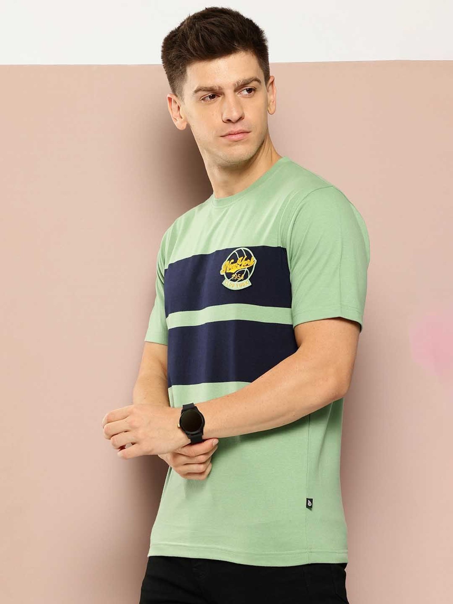 Club York Green Regular Fit T-Shirt