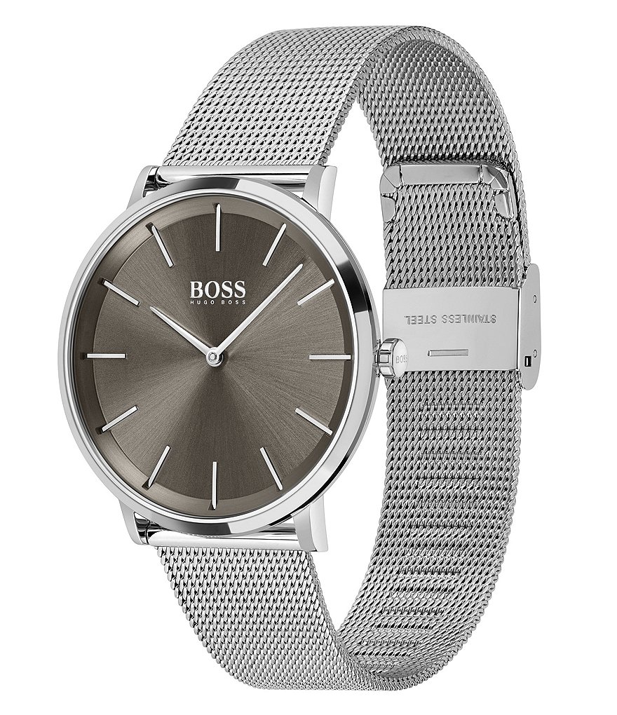 BOSS Hugo Boss Skyliner Silver Mesh Watch