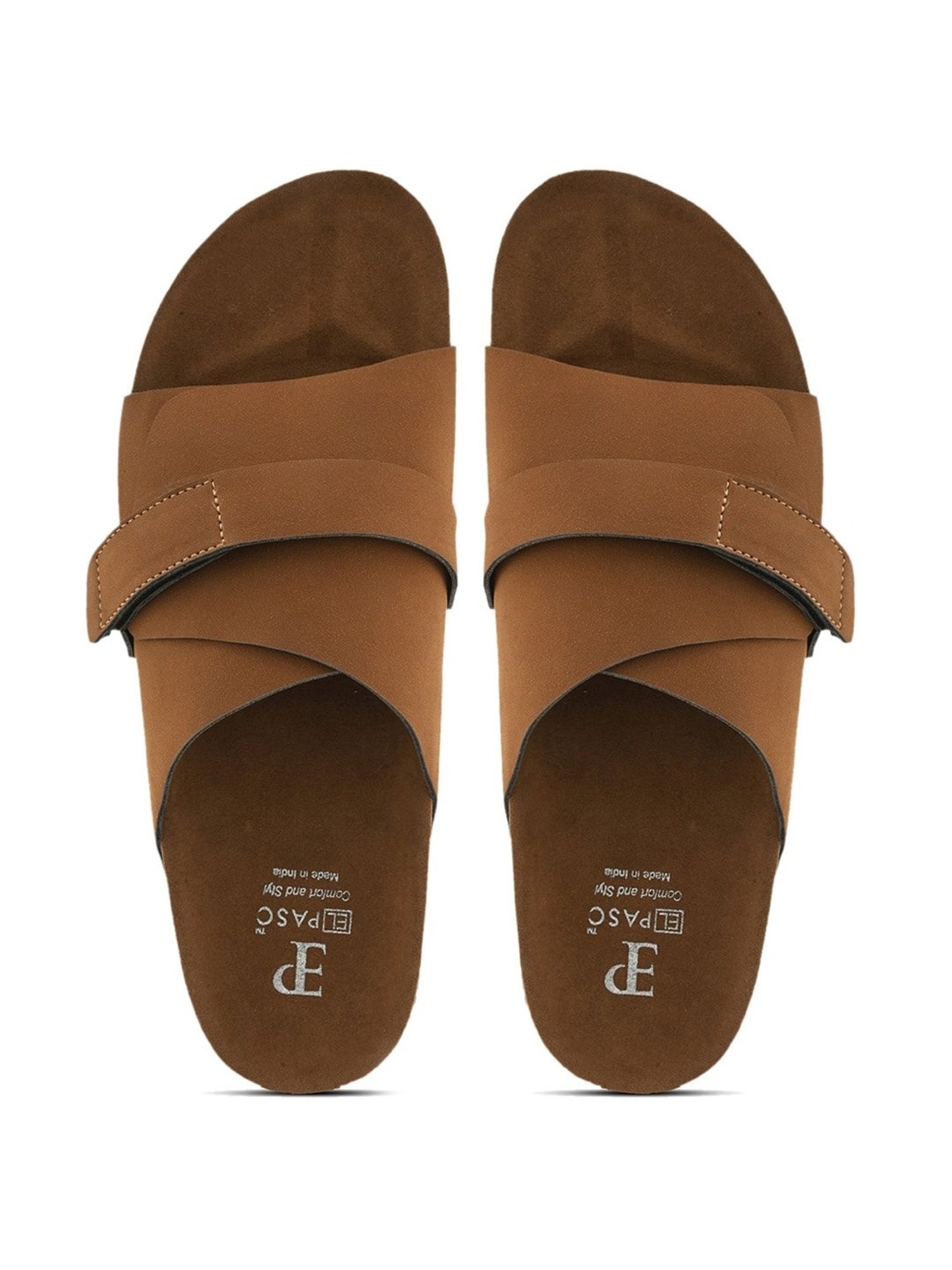 El Paso Men's Tan Casual Sandals