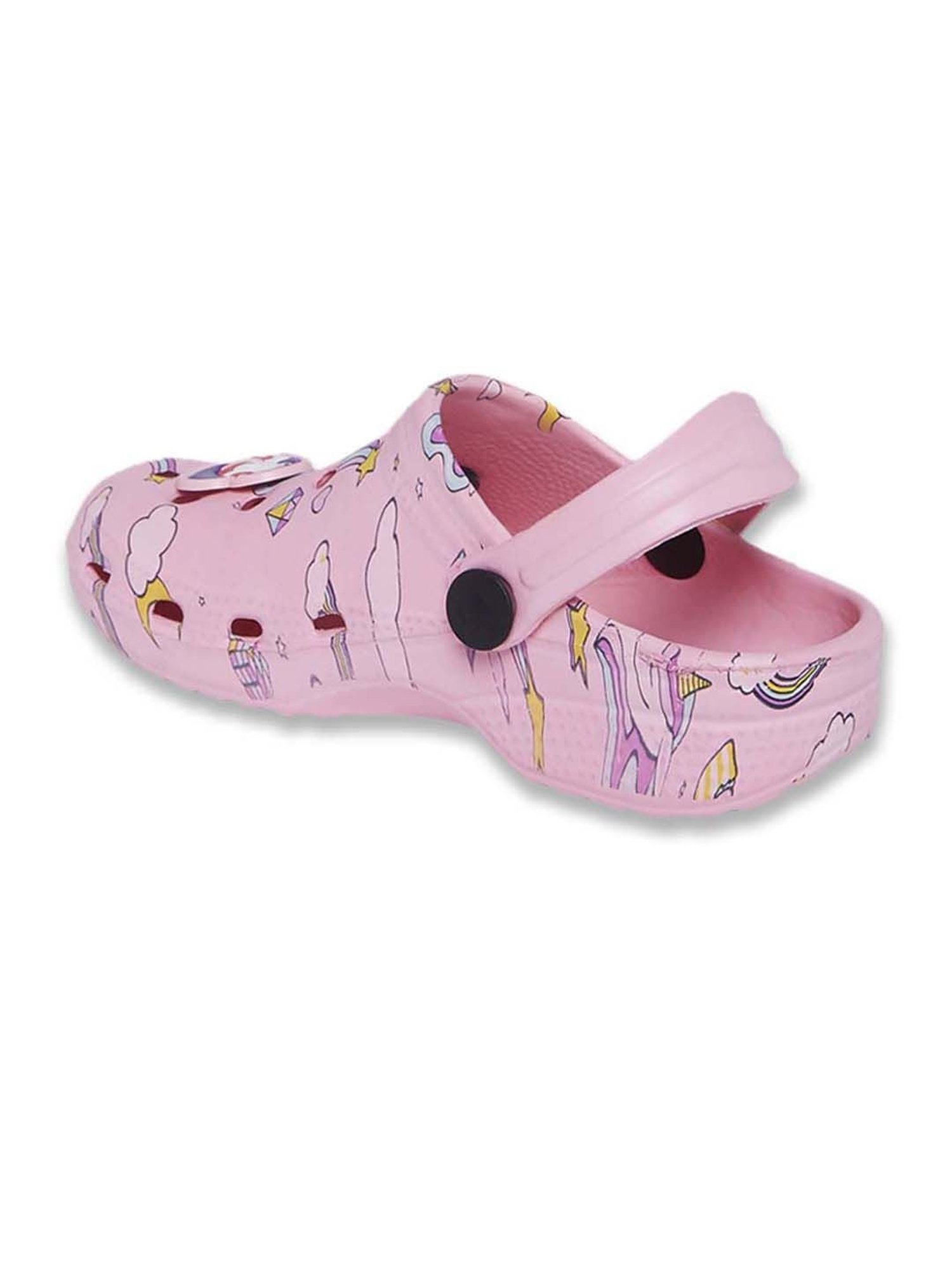 Passion Petals Kids Pink Sling Back Clogs