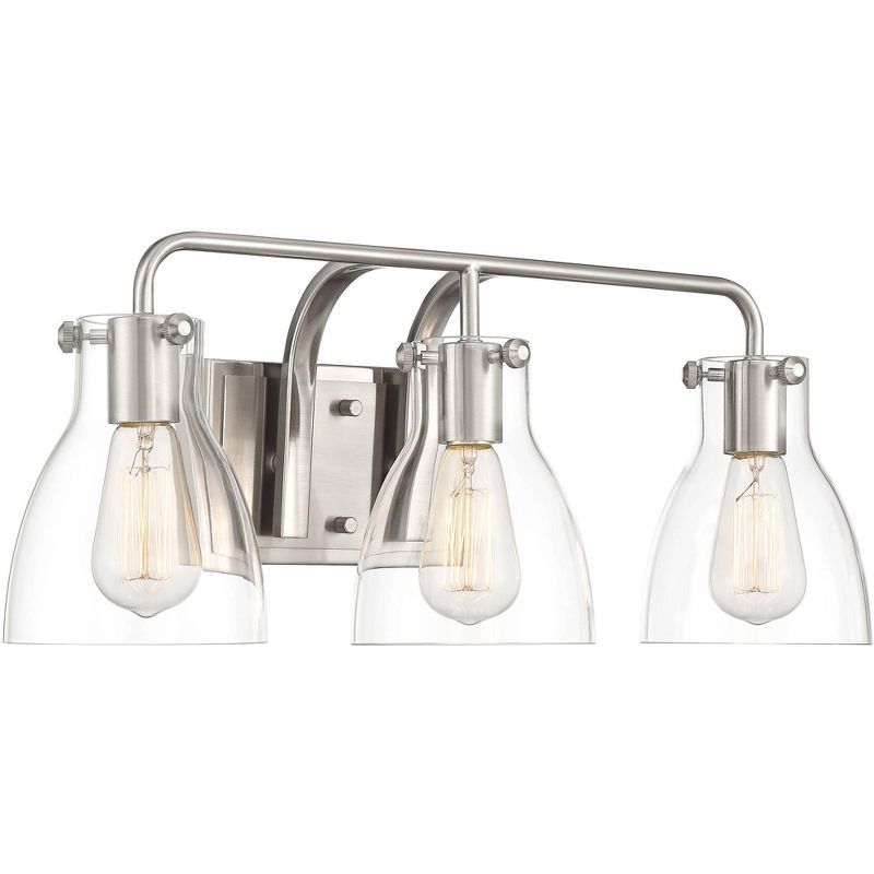 Barnes and Ivy Modern Swing Arm Wall Lamp Antique Brass Plug-In Light Fixture Taupe Fabric Bell Shade Bedroom Living Room Reading