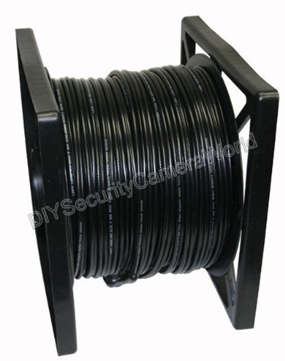 Economical RG-59/U Siamese cable. 500FT, 18/2AWG POWER cable, 20AWG COAX Cable, Black Color