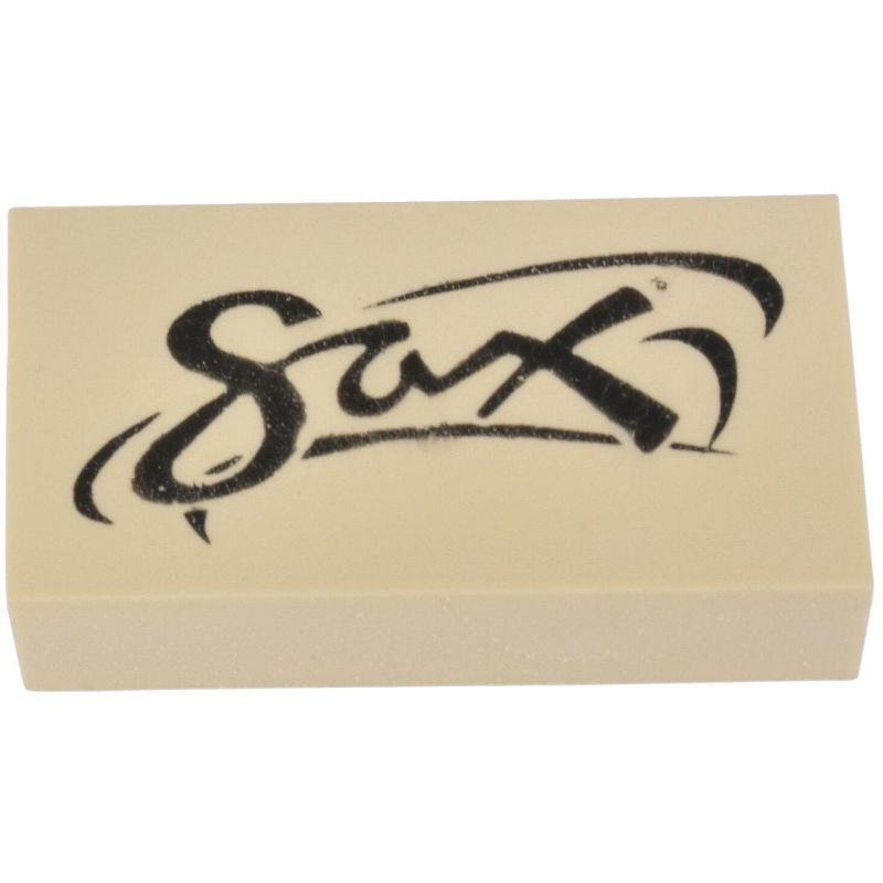Sax Soap Erasers, 2 x 1 x 1/2 Inches, White, pk of 12