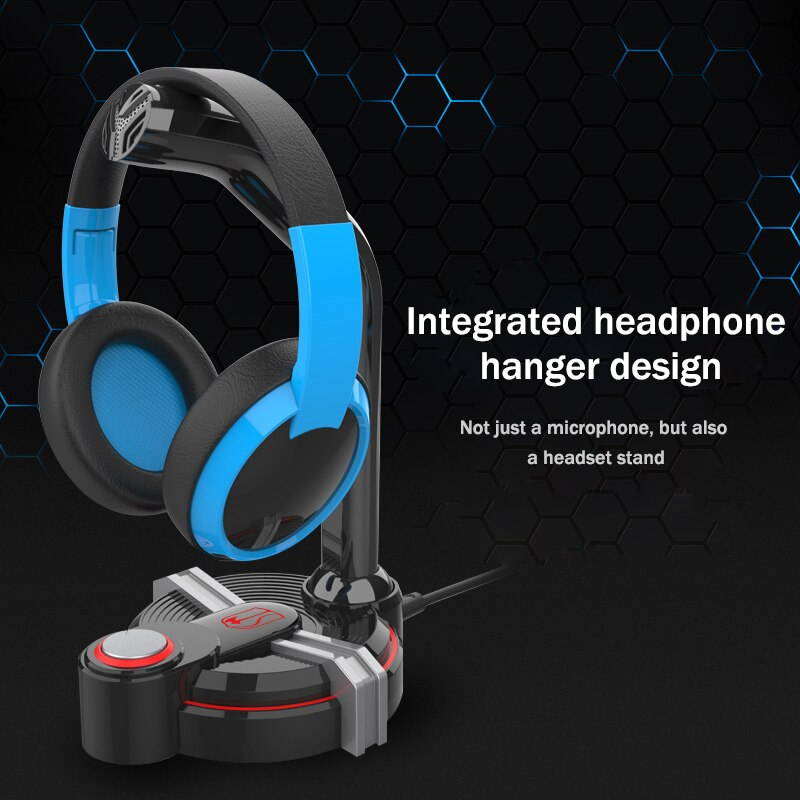 Desktop Microphone 3.5mm Karaoke Office Audio Studio Mic Phone Earphone Holder Recording Live Streaming Videos