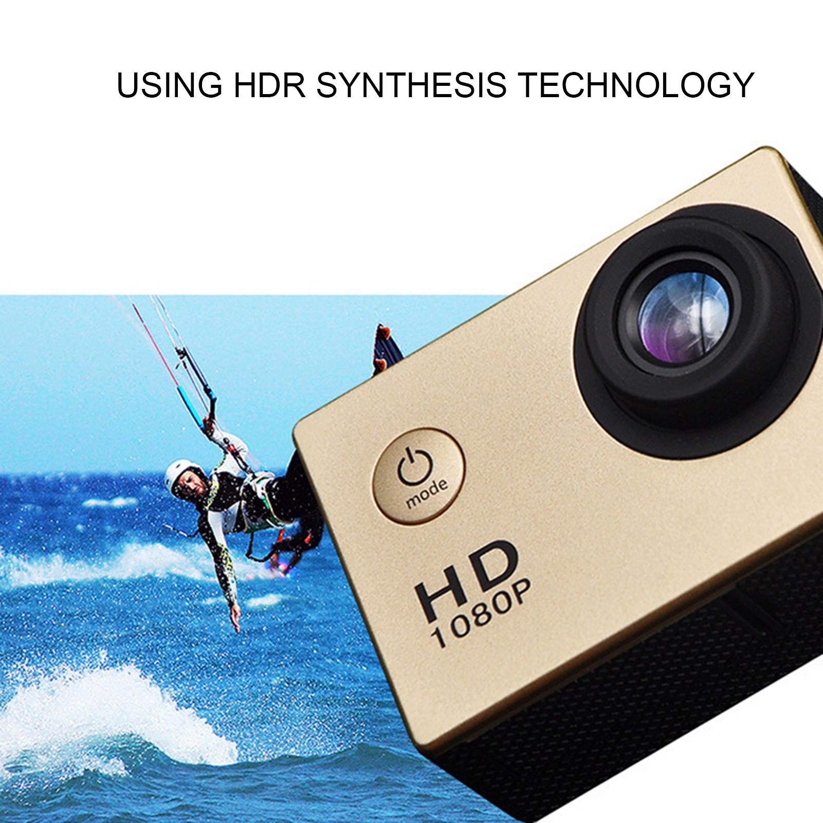 Camera HD Display Multifunctional 2.0-inch Underwater Waterproof Video Recorder for Sports Diving