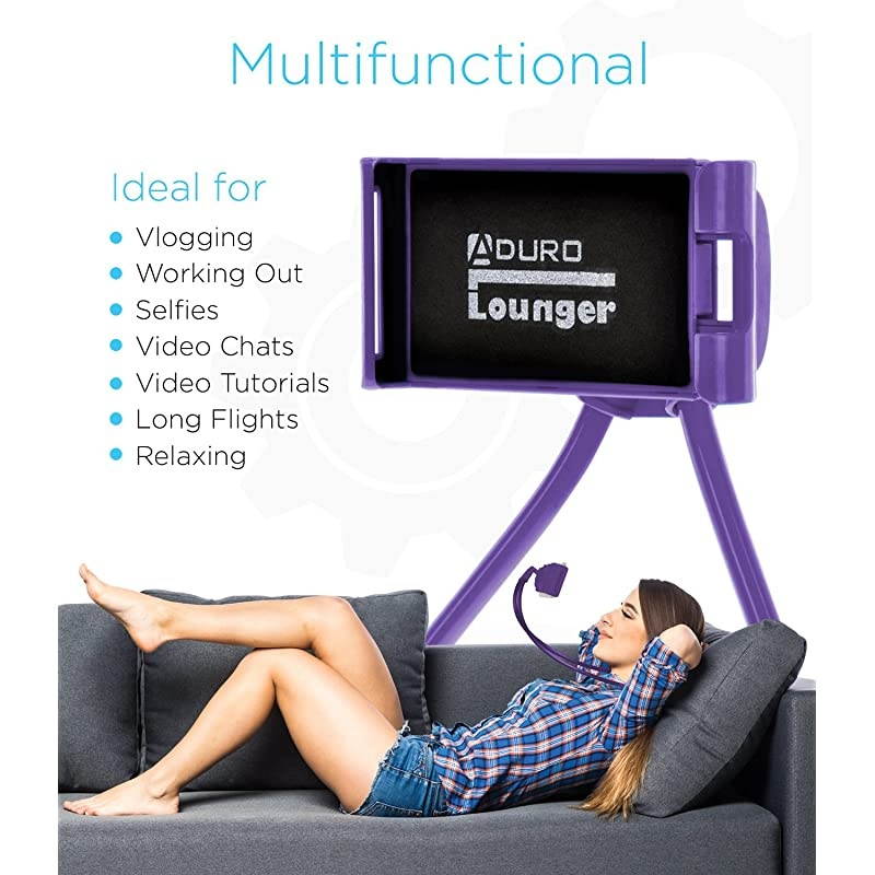 Phone Neck Holder, Gooseneck Lazy Neck Phone Mount to Free Your Hands for iPhone Android Smartphone