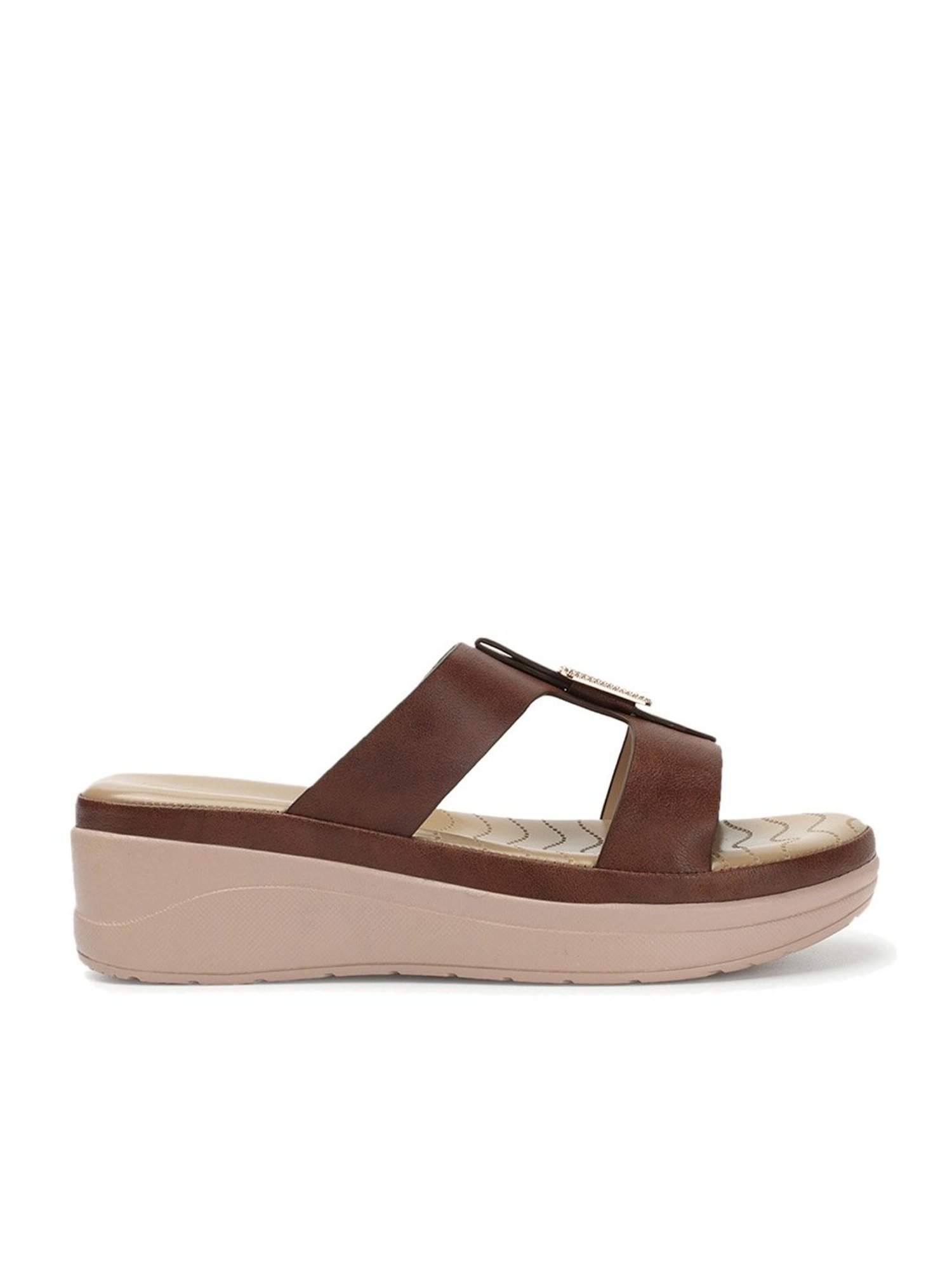 Iconics Women's Brown Casual Wedges