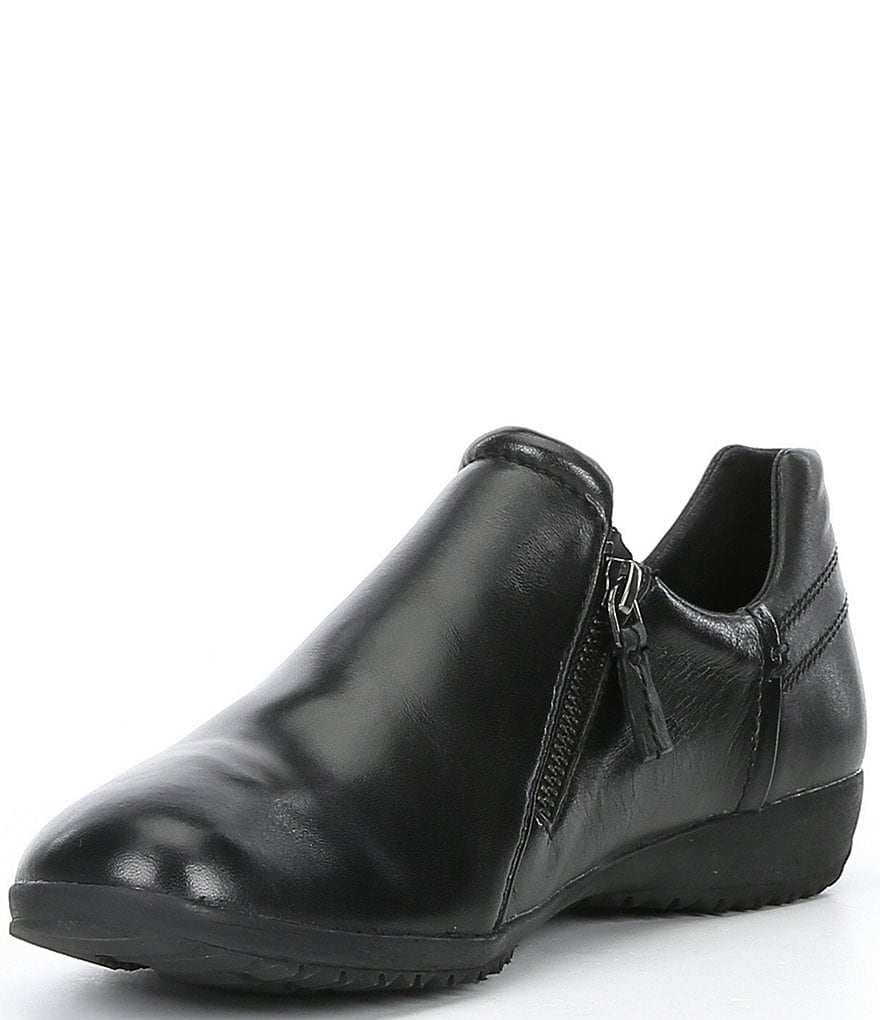 Josef Seibel Naly 32 Leather Zip Slip On Flats