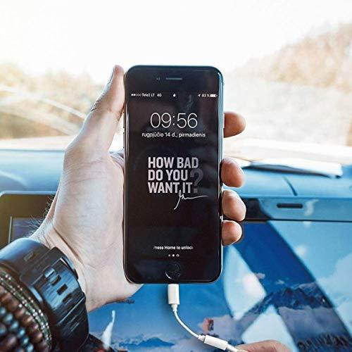 Headphone Adapter for iPhone 3.5mm Jack 2 in 1 Converter Connector Cables Earphone Adaptor Splitter Dongle Aux Audio Compatible with iPhone 7 8 Plus X XS XR Max for iOS 11 12 or Up