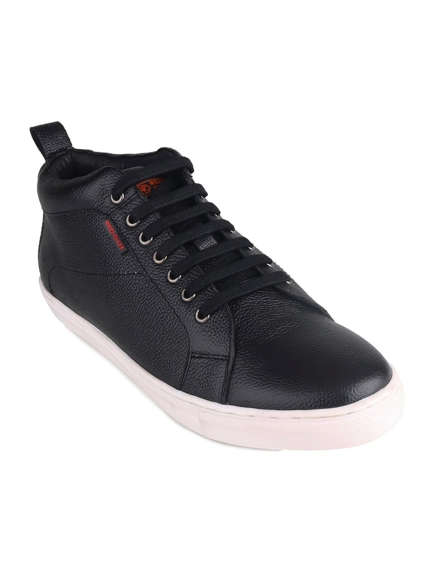 Red Chief Men's Black Casual Sneakers