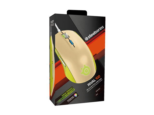 SteelSeries Rival 100 Optical Gaming Mouse - Alchemy Gold