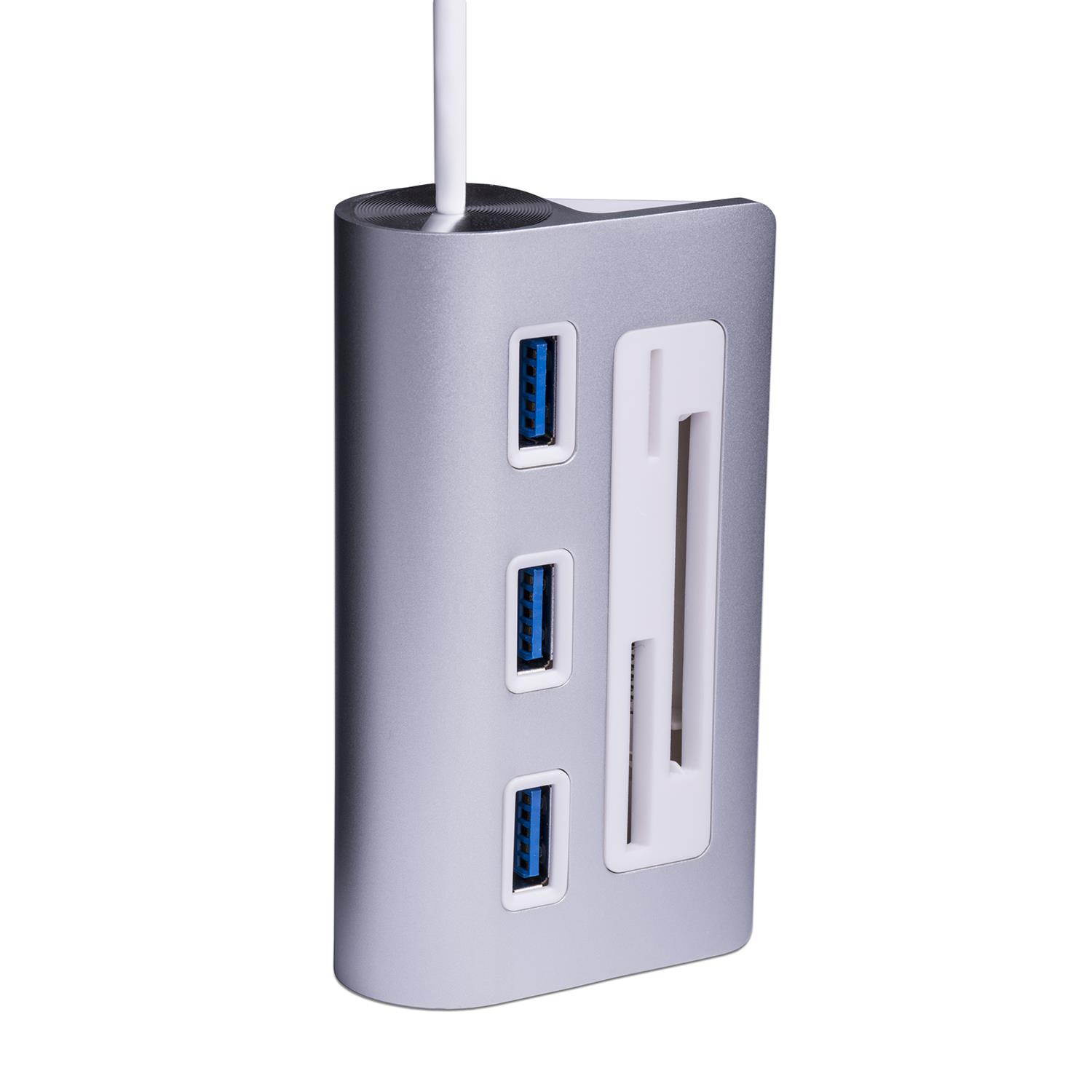 Sabrent 3 Port Usb 3.0 Hub With Cf/Sd/Tf Card Reader