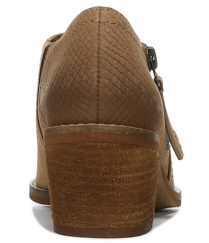 Zodiac Margot Snake Embossed Leather Ankle Booties