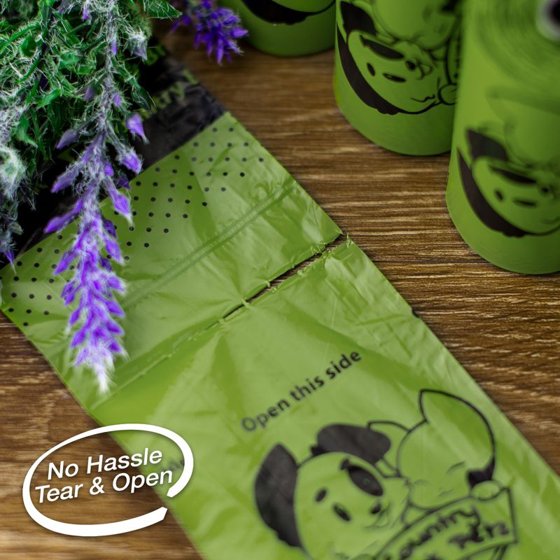 120 Count Country Brook Petz Lavender Scented Potty Time Waste Bags, 8 Rolls