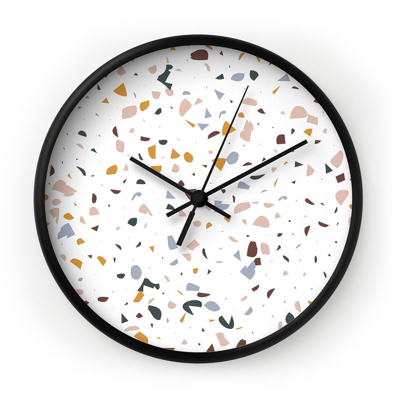 20" Metal Cut Out Roman Numeral Wall Clock Black - Patton Wall Decor