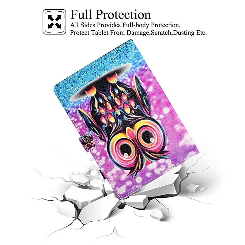 Kindle 10th Gen 2019 Case, Folio Smart Cover with Auto Wake/Sleep Feature Premium PU Leather Cards Slots Slim Cover for All-New Kindle 10th Generation 2019 Release 6" Reader (Papillons)