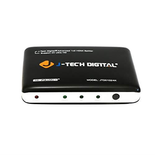 JTD01024K JDigital Most Advanced 2 Ports HDMI 1X2 Powered Splitter Support Ultra HD 4K 3840 A 2160 Resolution and 3D