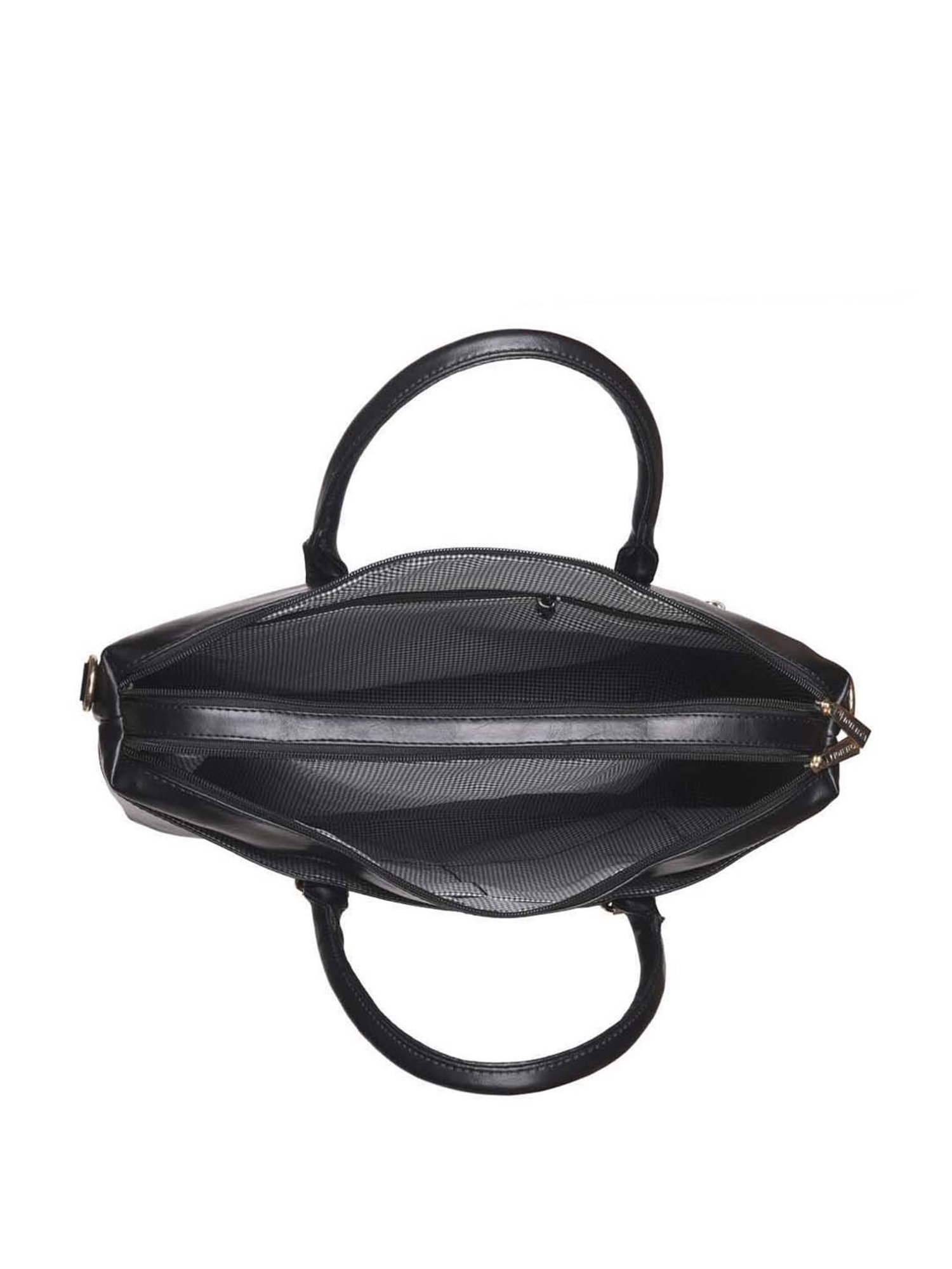 Baggit Brown PVC Solid Laptop Messenger Bag