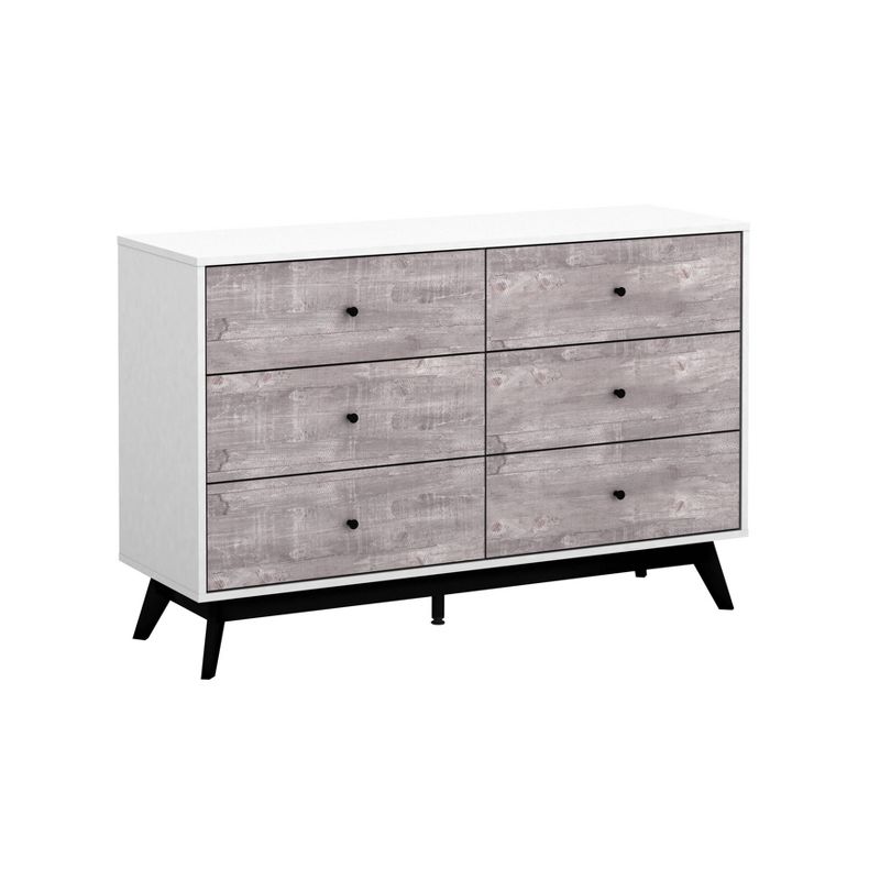 Crislana 6 Drawer Dresser Green/White - Buylateral