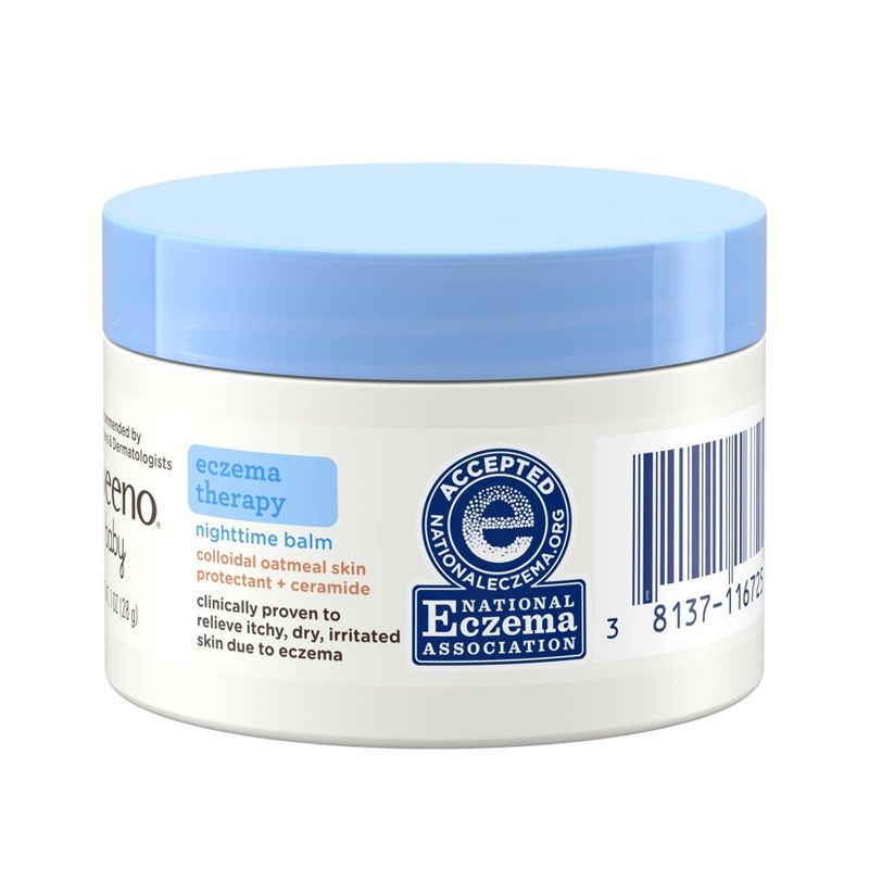 Aveeno Baby Eczema Therapy Nighttime Balm with Natural Oatmeal - 1oz