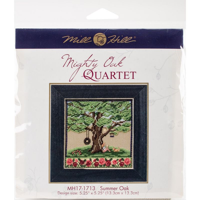 Mill Hill Counted Cross Stitch Kit 5.25"X5.25"-Summer Oak (14 Count)