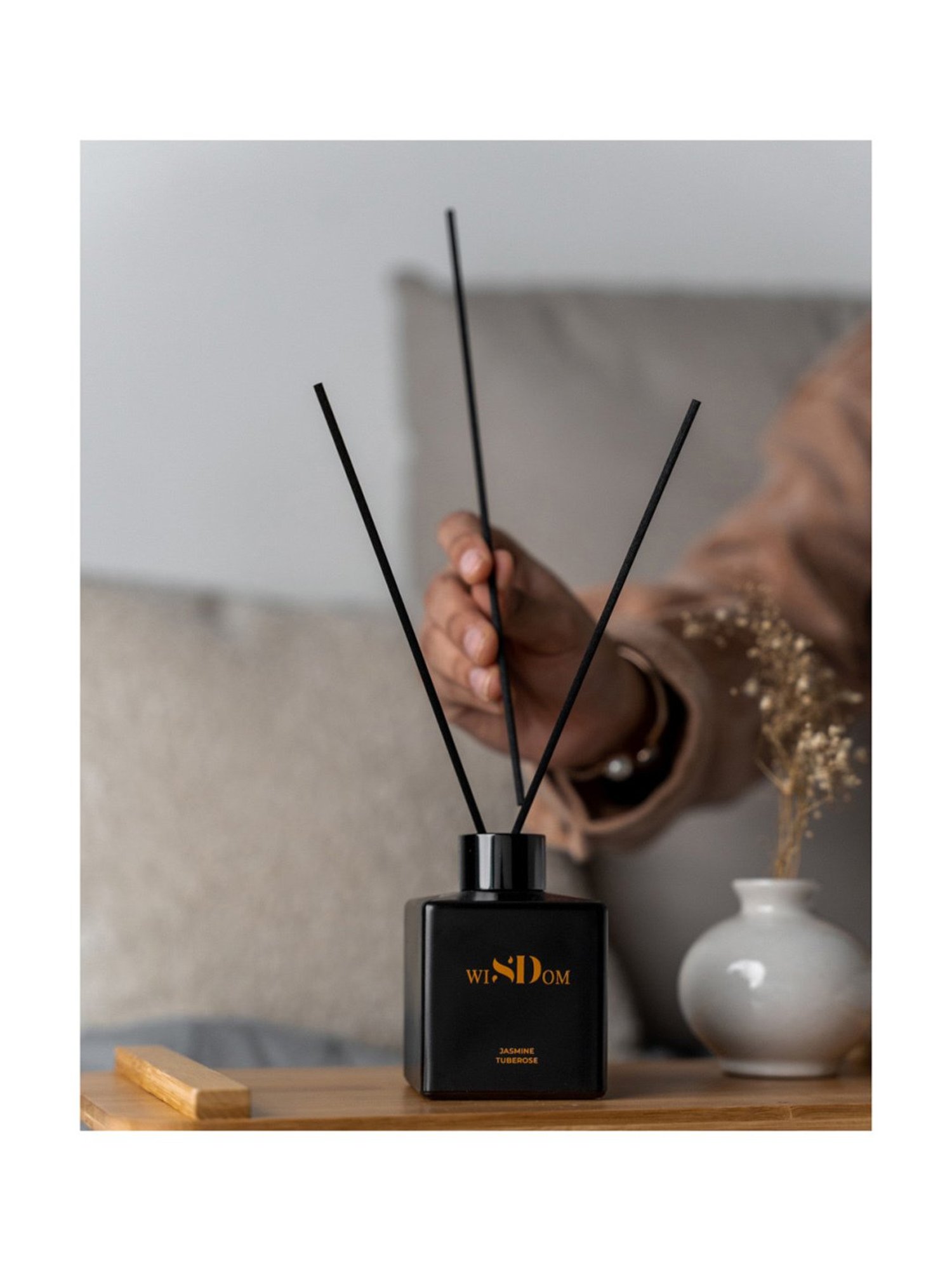 Fabindia Home Yavana Brown Ceramic Incense Holder