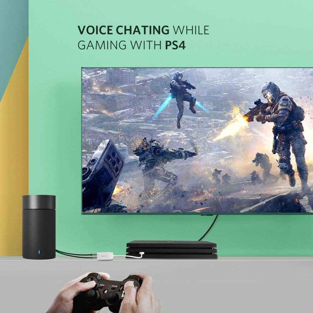 USB to 3.5mm Audio Adapter, USB Audio Adapter USB External Stereo Sound Card Splitter Converter with Headphone + Microphone 3.5mm Jack for Windows, Mac, Linux, Laptops, Desktops, PS5 (White)