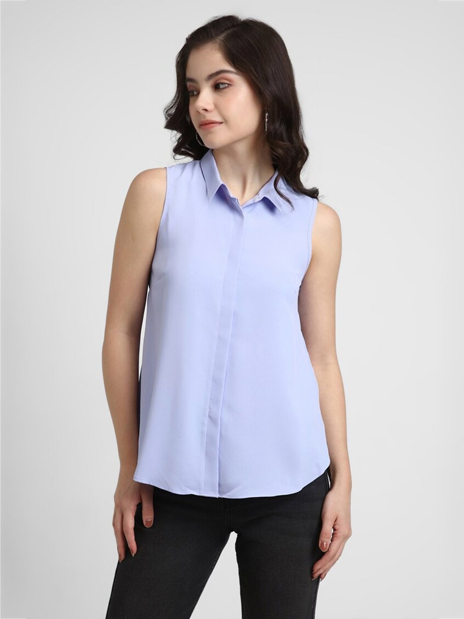 Forever 21 Blue Regular Fit Top