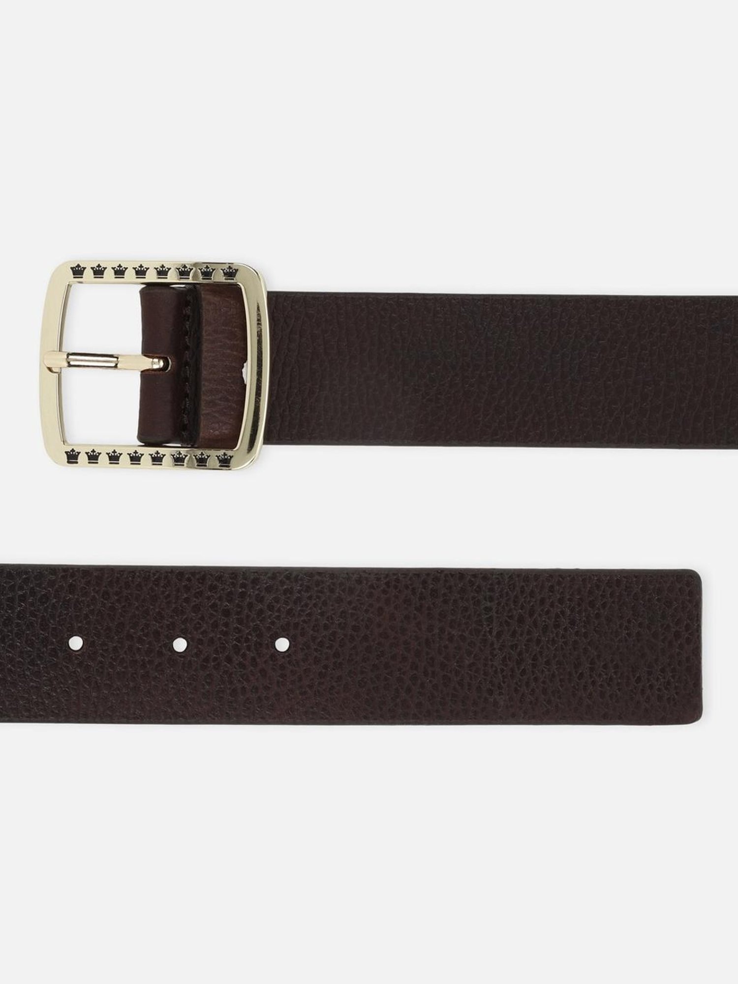 Peter England Red Canvas Solid Waist Belt for Men