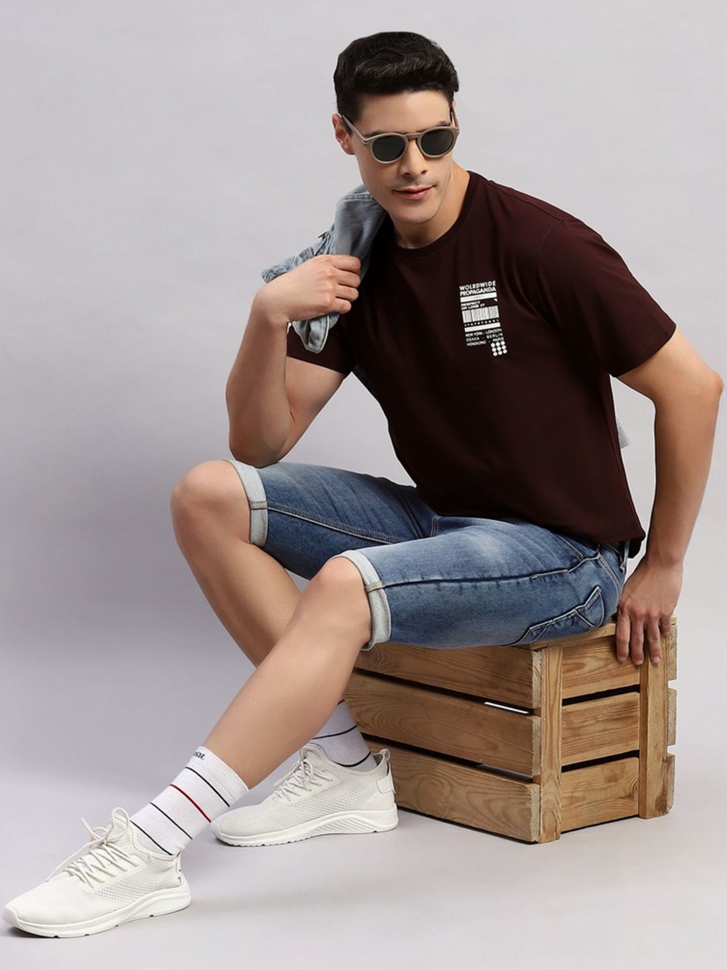 Rock.It Wine Smart Fit Printed T-Shirt