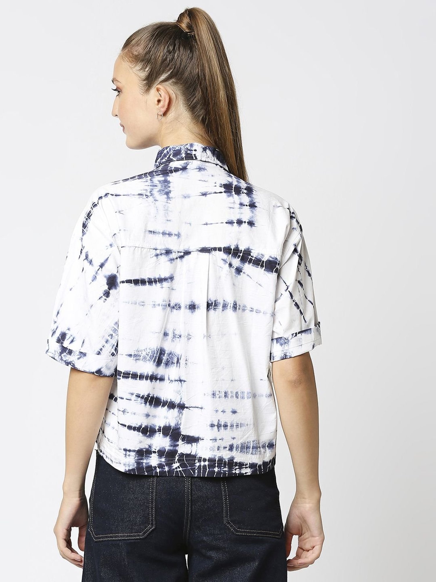 Remanika White Pure Cotton Printed Shirt