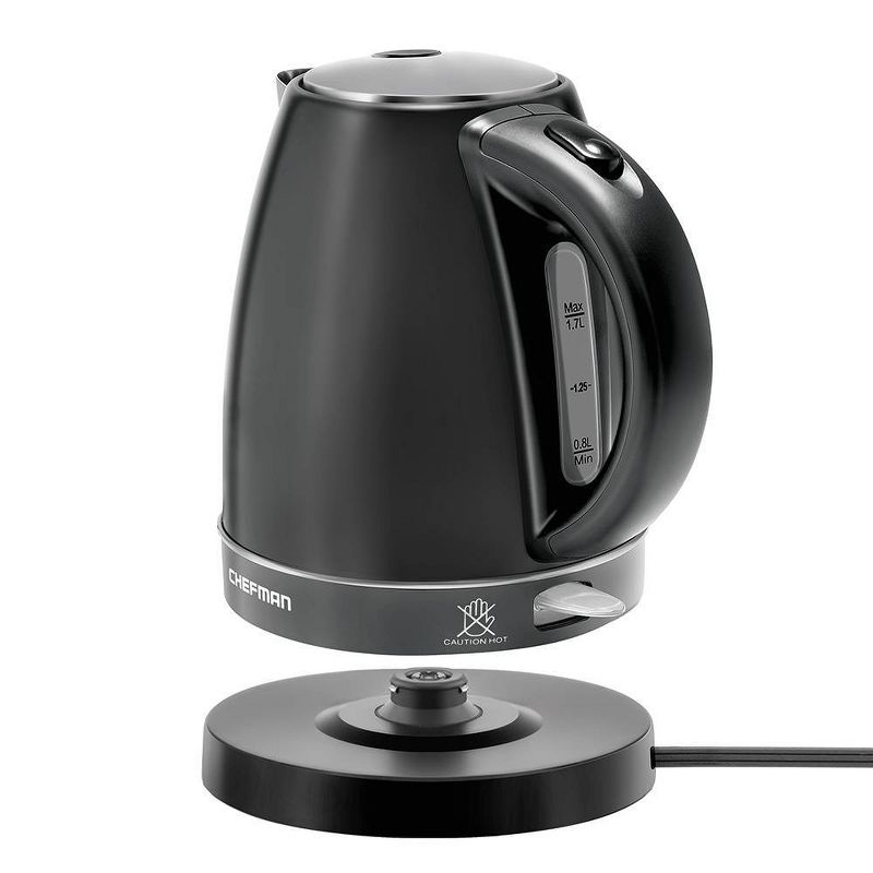 Chefman 1.7L Electric Color-Changing Kettle - Black
