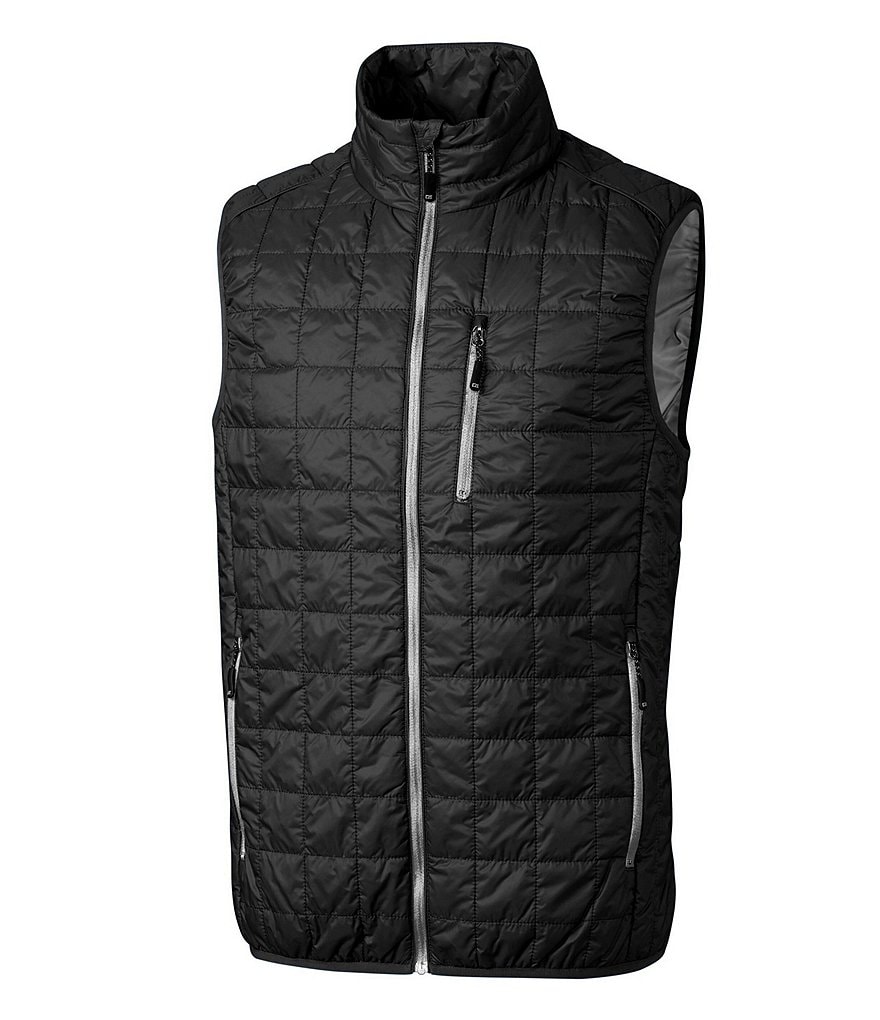 Cutter & Buck Big & Tall Rainier Packable Full-Zip Insulated Puffer Vest