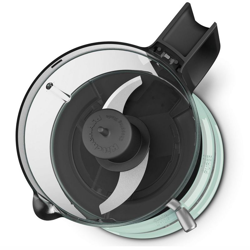 KitchenAid 2 Speed Pulsing Meal Prep Compact Mini Food Processor Chopper with 3.5 Cup Working Bowl, Ice (Certified Refurbished)