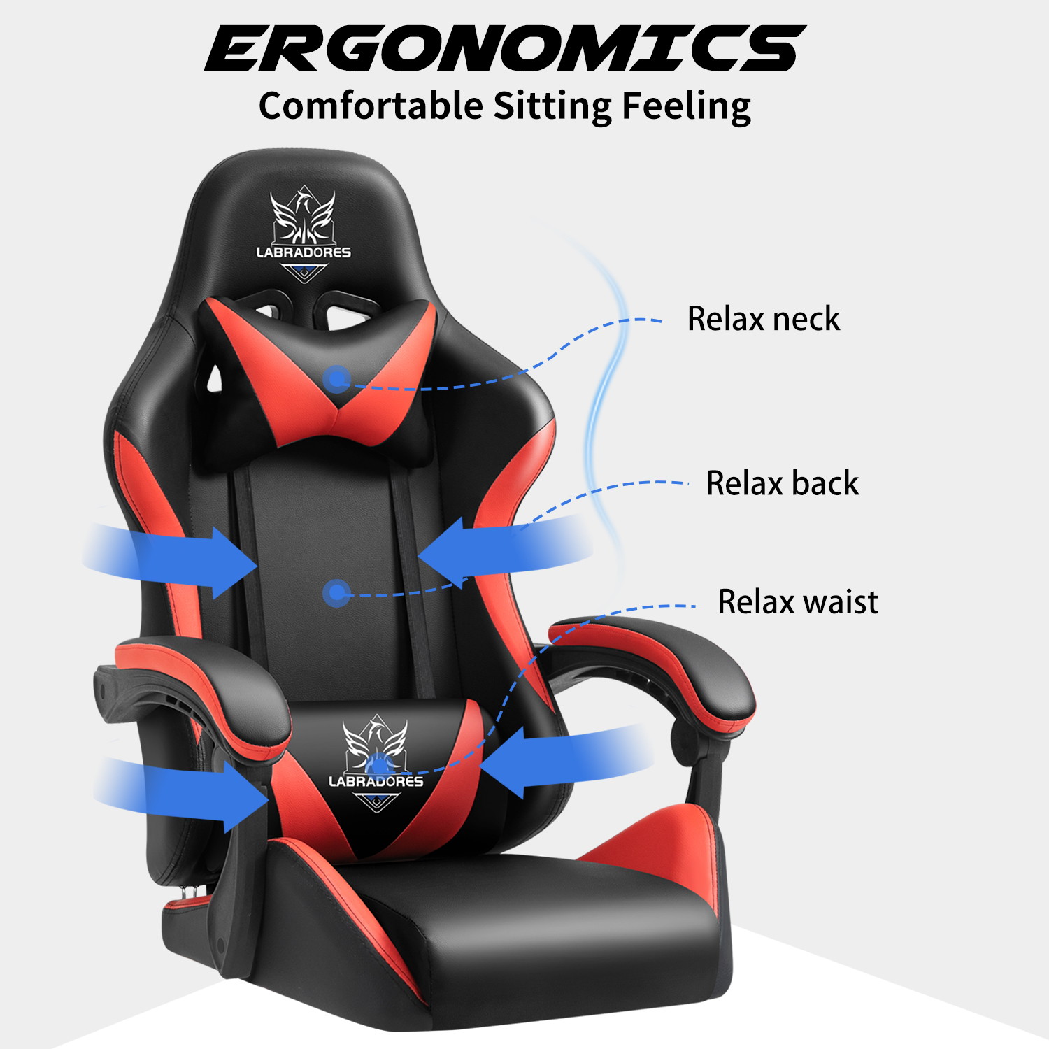 Gaming Chair Office Chair Ergonomic Computer Chair with Reclining Chair with Headrest and Lumbar Support Video Game Chair for Adults Teens Desk Chair(Footrest)