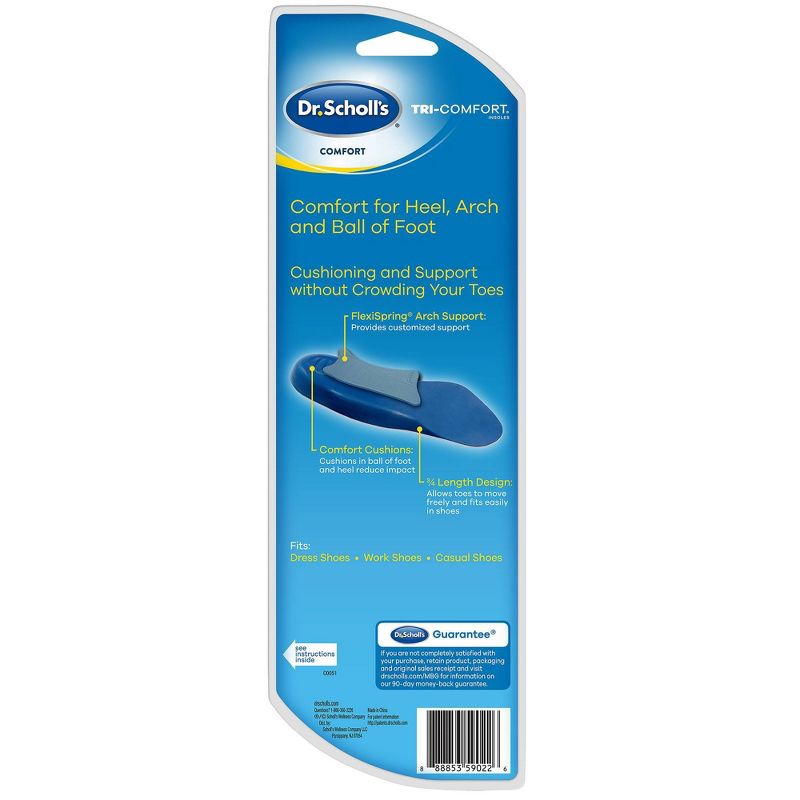 Dr. Scholl's Comfort Tri-Comfort Insoles for Women - Size (6-10)