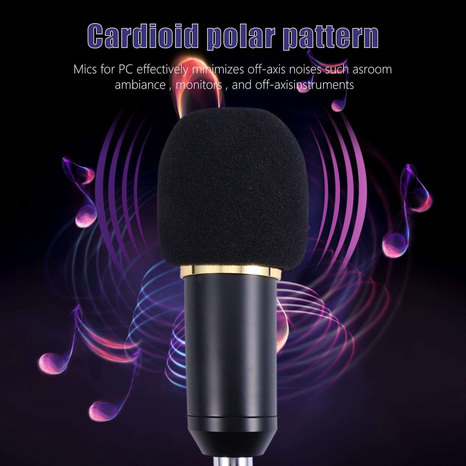 gold--BM800 Professional Suspension Microphone Kit Studio Live Stream Broadcasting Recording Condenser Microphone Set