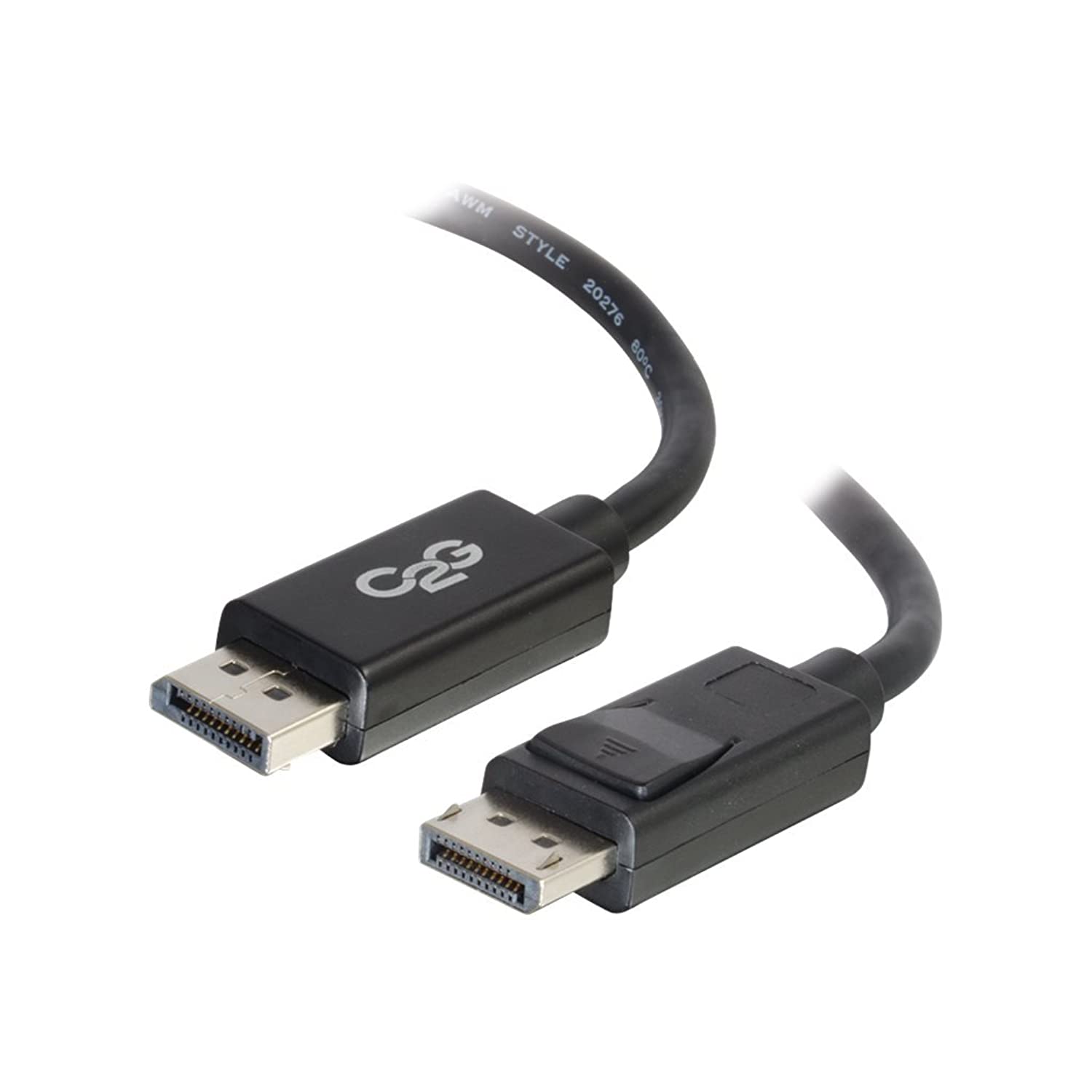 C2G 54402 DisplayPort Cable with Latches M/M, 8K UHD Compatible - Digital Audio Video, Black (10 Feet, 3.04 Meters)
