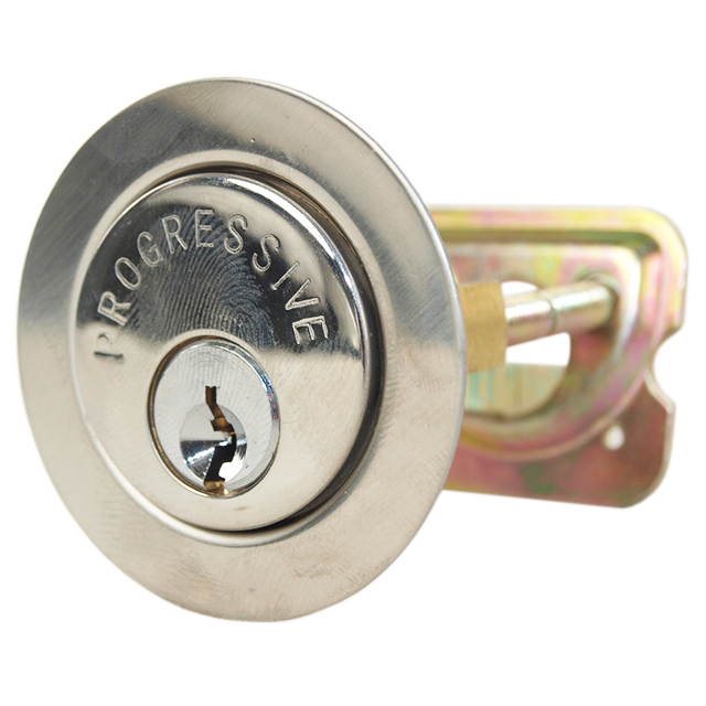 Progressive, 1776/26, Grade 1 Jimmy Proof Deadlock Deadbolt Single Cylinder Lock Set, Polished Chrome (US26)