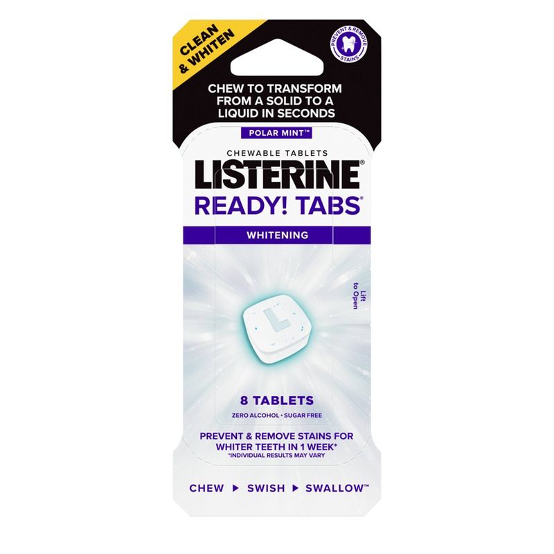 Listerine Ready! Whitening Tablets - 8ct