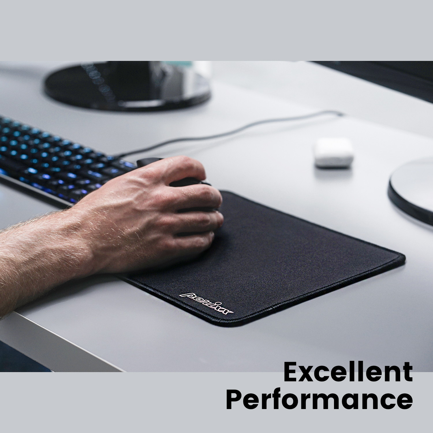 Perixx DX-1000XXL Extended Cloth Gaming Mouse Pad, Rubber Base Mouse Mat for Laser Optical Gaming Mouse Performance, XXL