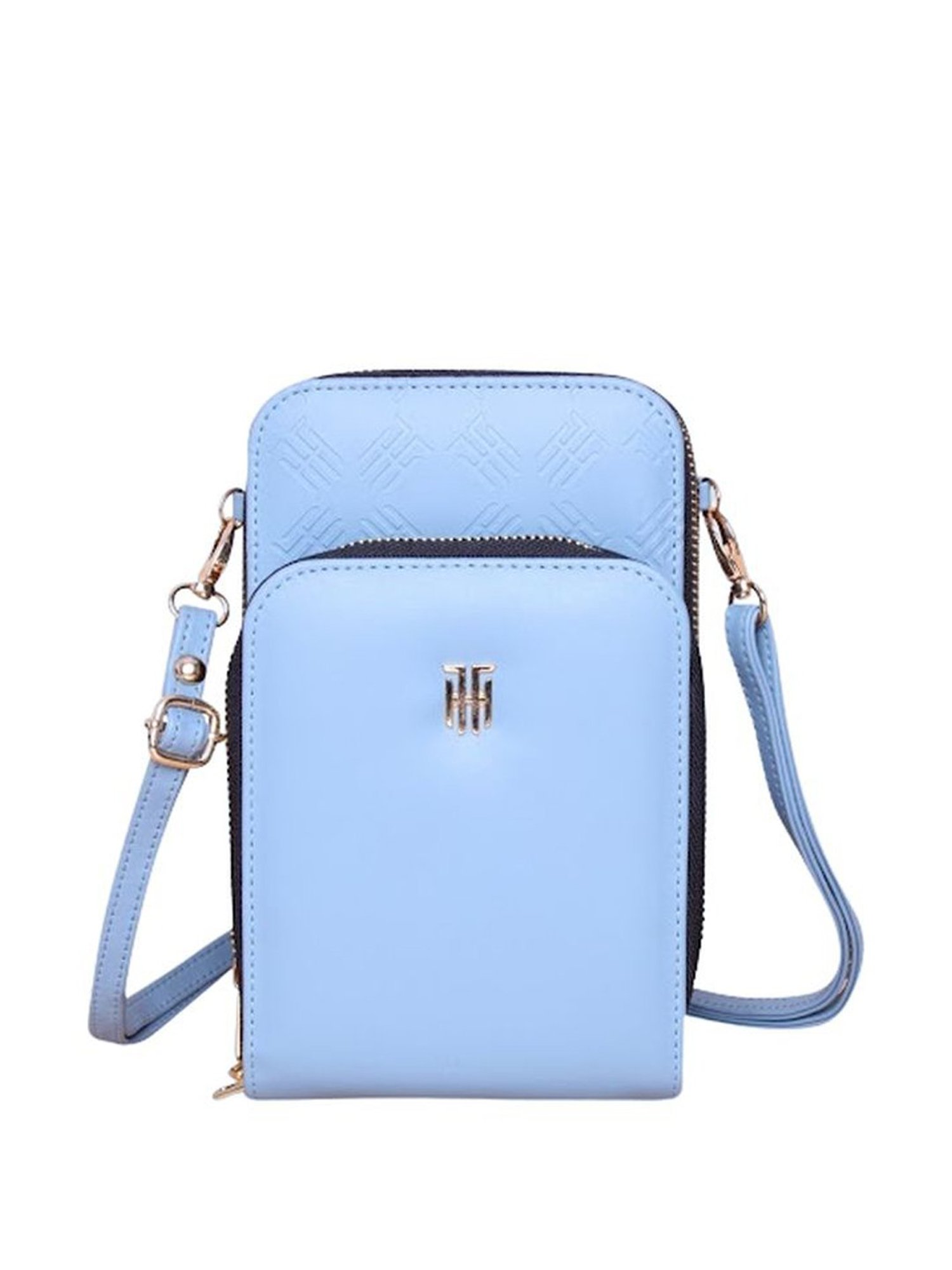 THE HOLISTIK Rover Sky Blue Solid Medium Cross Body Bag